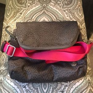 Lululemon Athletica Crossbody Bag in Gray and Pink